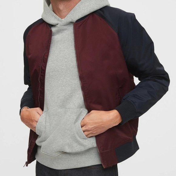 GAP Logo Bomber Jacket, Large - Picture 1 of 7